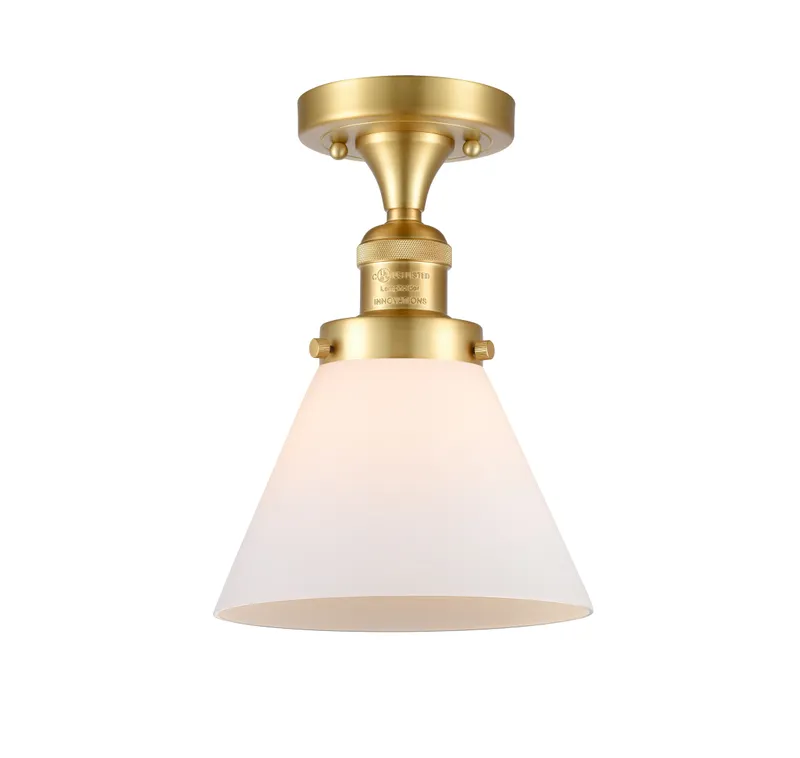 Franklin Semi-Flush Mount Cast Brass — Modern Lights LED Ceiling Lights  