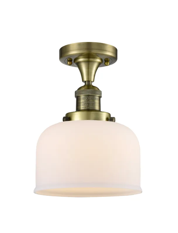 Franklin Semi-Flush Mount Brushed Nickel Brass — Modern Lights LED Ceiling Lights  
