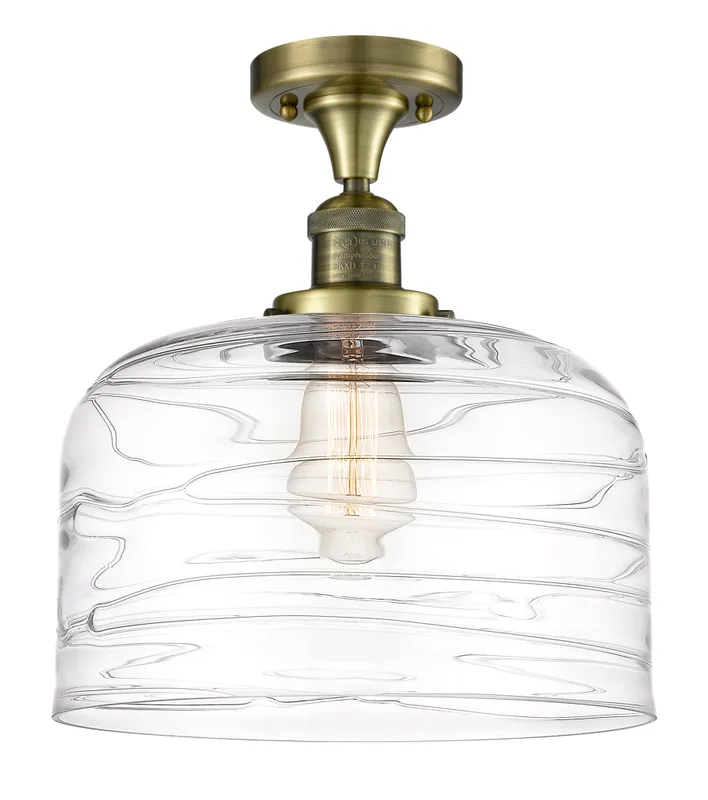 Franklin Semi-Flush Mount Satin Nickel Steel — Modern Lights LED Ceiling Lights  