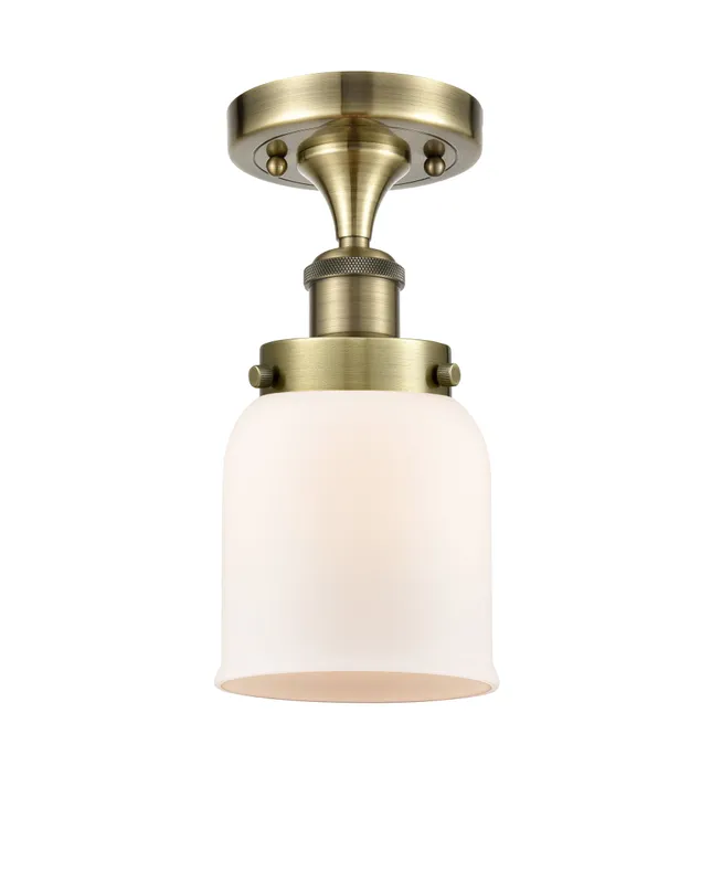 Edison Semi-Flush Mount Cast Brass Finish — Modern Lights LED Ceiling Lights  