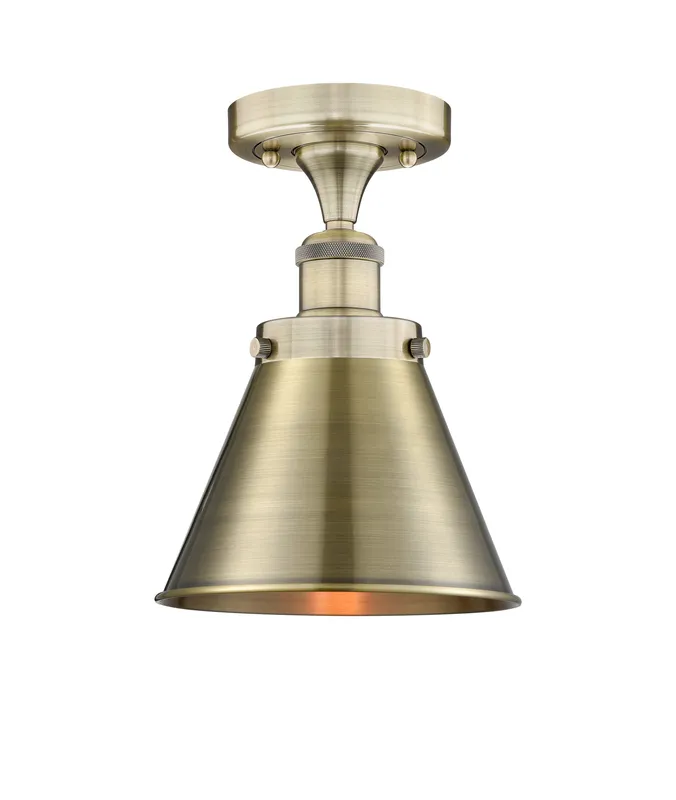 Edison Semi-Flush Mount Solid Brass Steel — Modern Lights LED Ceiling Lights  