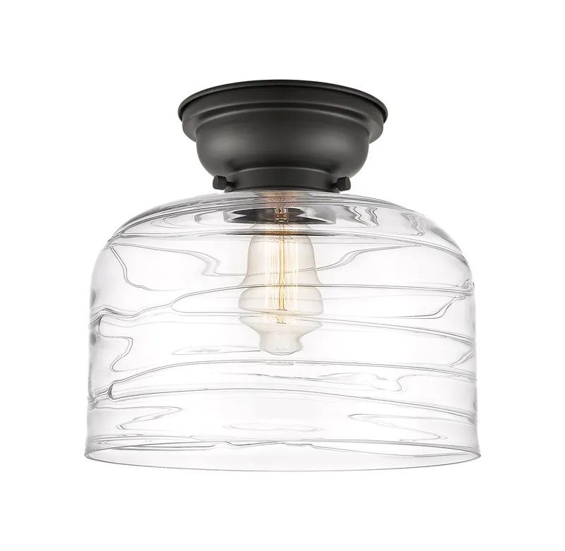 Franklin Flush Mount Glass Brushed Nickel — Modern Lights LED Ceiling Lights  