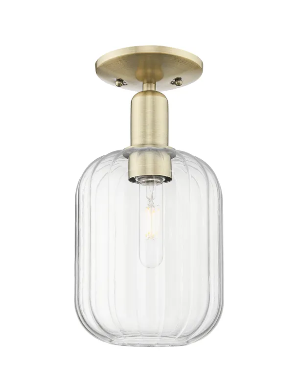 Arcadia Semi-Flush Mount Cast Brass Nickel — Modern Lights LED Ceiling Lights  