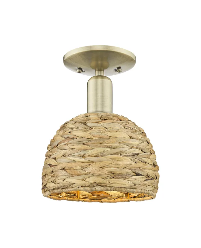 Arcadia Semi-Flush Mount Satin Nickel — Modern Lights LED Ceiling Lights  