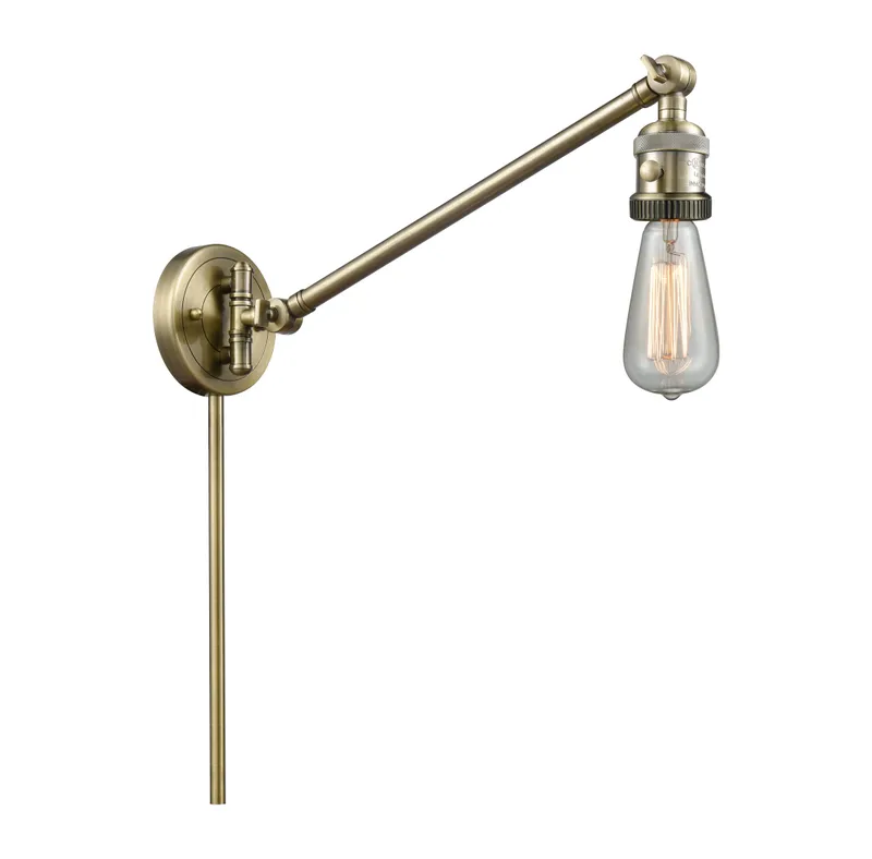 Franklin Restoration Brass Bare Bulb Light — Modern Lights LED Wall Lights  
