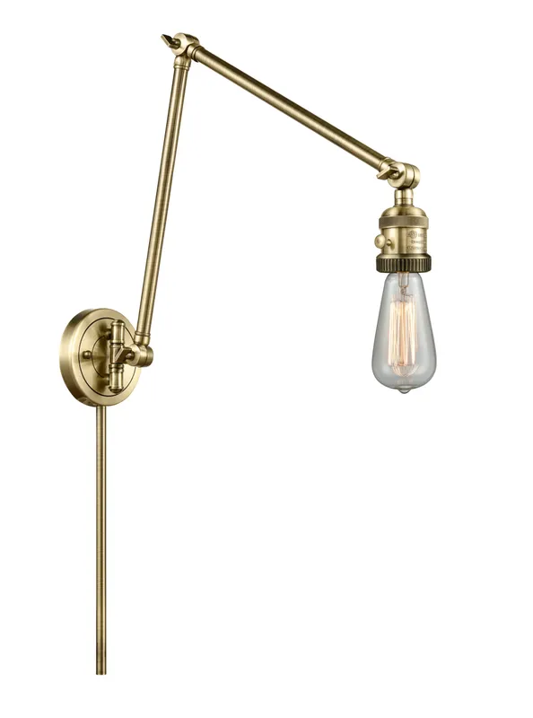 Franklin Restoration Cast Brass Bare Bulb — Modern Lights LED Wall Lights  