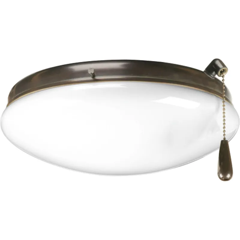 AirPro Collection Two-Light Ceiling Fan Light — Progress Lighting LED Post Top Lights  