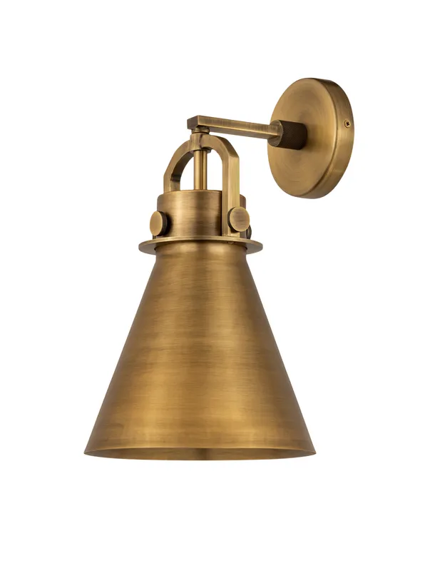 Downtown Urban Industrial, Farmhouse, Restoration-Vintage Newton Sphere Sconce — Modern Lights LED Wall Lights  