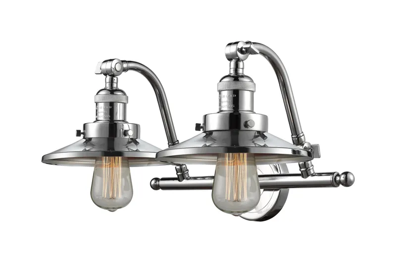 Franklin Restoration Traditional, Industrial, Farmhouse, Restoration-Vintage Railroad Bath Vanity Light — Modern Lights LED Wall Lights  