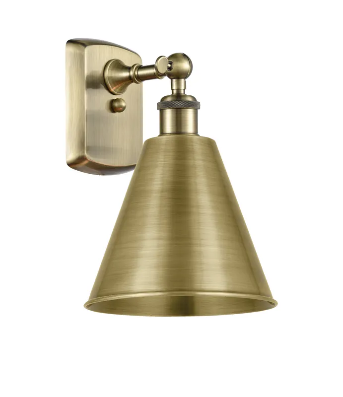 Ballston Industrial, Farmhouse, Restoration-Vintage Berkshire Metal Sconce — Modern Lights LED Wall Lights  