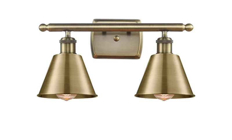 Ballston Industrial, Farmhouse, Restoration-Vintage Nestbrook Bath Vanity Light — Modern Lights LED Wall Lights  
