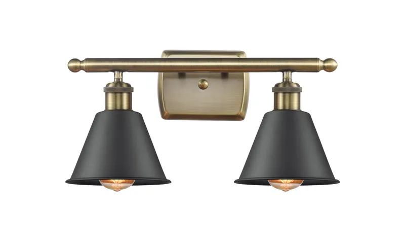 Ballston Industrial, Farmhouse, Restoration-Vintage Smithfield Bath Vanity Light — Modern Lights LED Wall Lights  