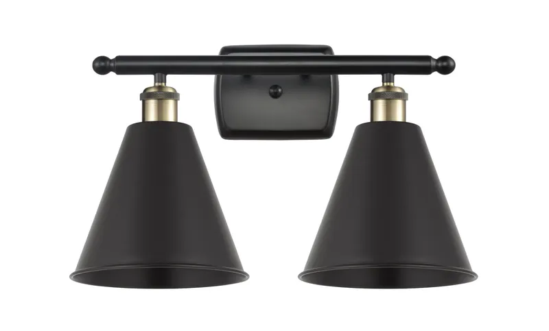 Ballston Industrial, Farmhouse, Restoration-Vintage Berkshire Metal Bath Vanity Light — Modern Lights LED Wall Lights  