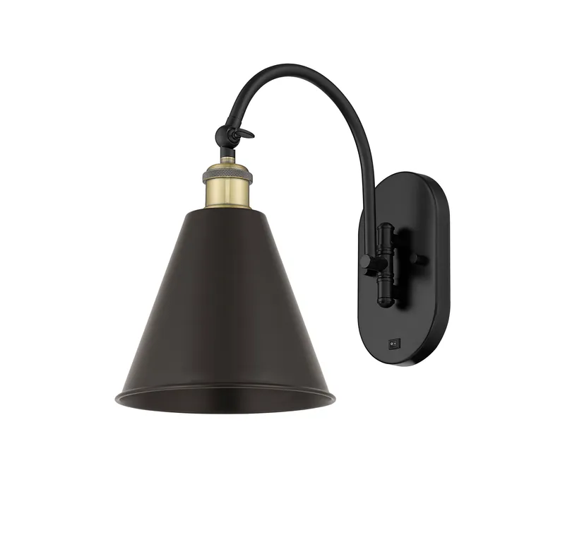Ballston Industrial, Farmhouse, Restoration-Vintage Berkshire Metal Swing Arm — Modern Lights LED Wall Lights  