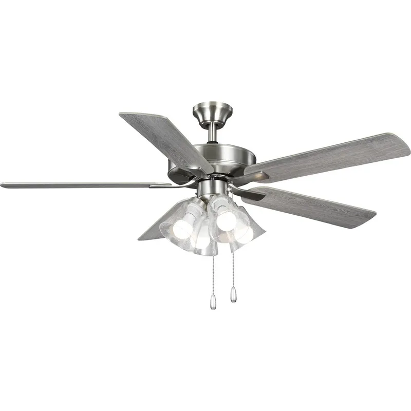 AirPro 52 in. 5-Blade AC Motor Ceiling Fan with Light — Progress Lighting LED Post Top Lights  