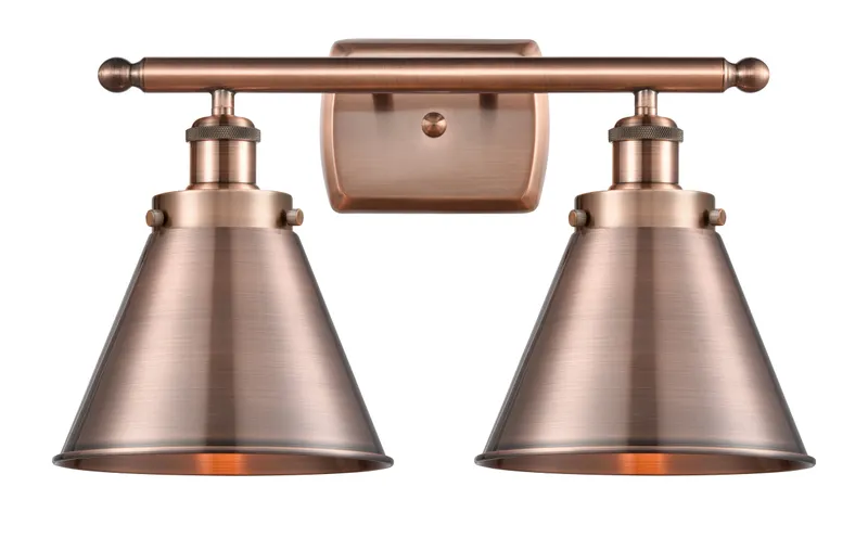 Ballston Urban Industrial, Farmhouse, Restoration-Vintage Appalachian Bath Vanity Light — Modern Lights LED Wall Lights  