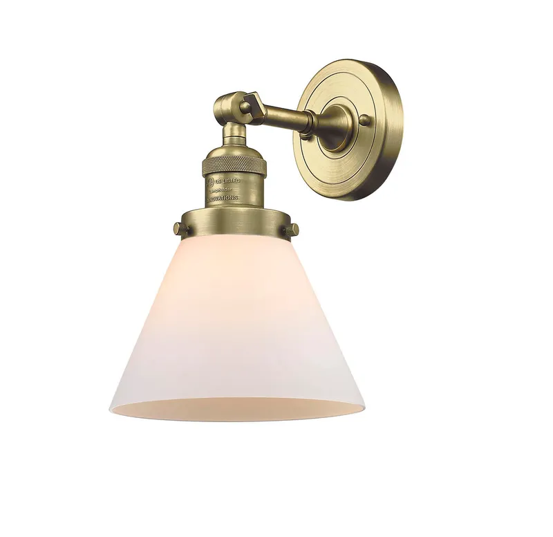 Franklin Restoration Sconce Cast Brass Glass — Modern Lights LED Wall Lights  