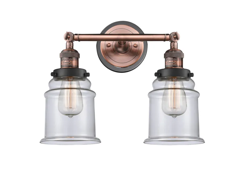 Franklin Restoration Bath Vanity Glass Steel — Modern Lights LED Wall Lights  