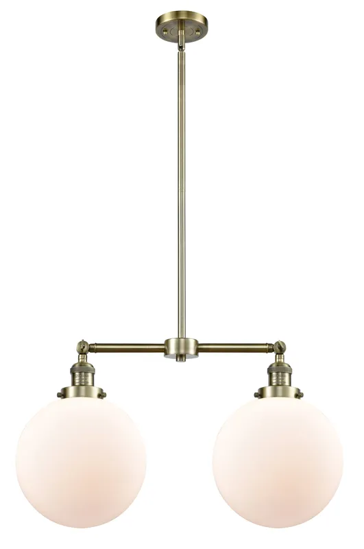 Franklin Restoration Island Light Brass Glass — Modern Lights LED Linear Lights 6.0W 