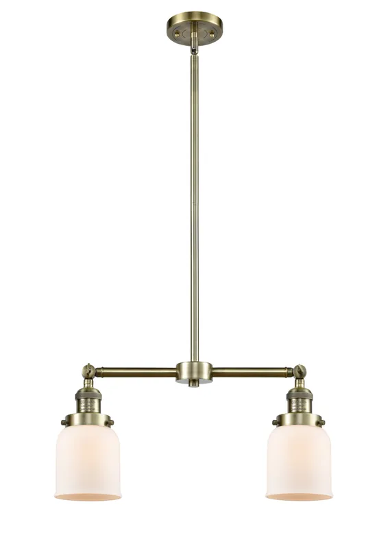 Franklin Restoration Brass Glass Island Light — Modern Lights LED Linear Lights 6.0W 