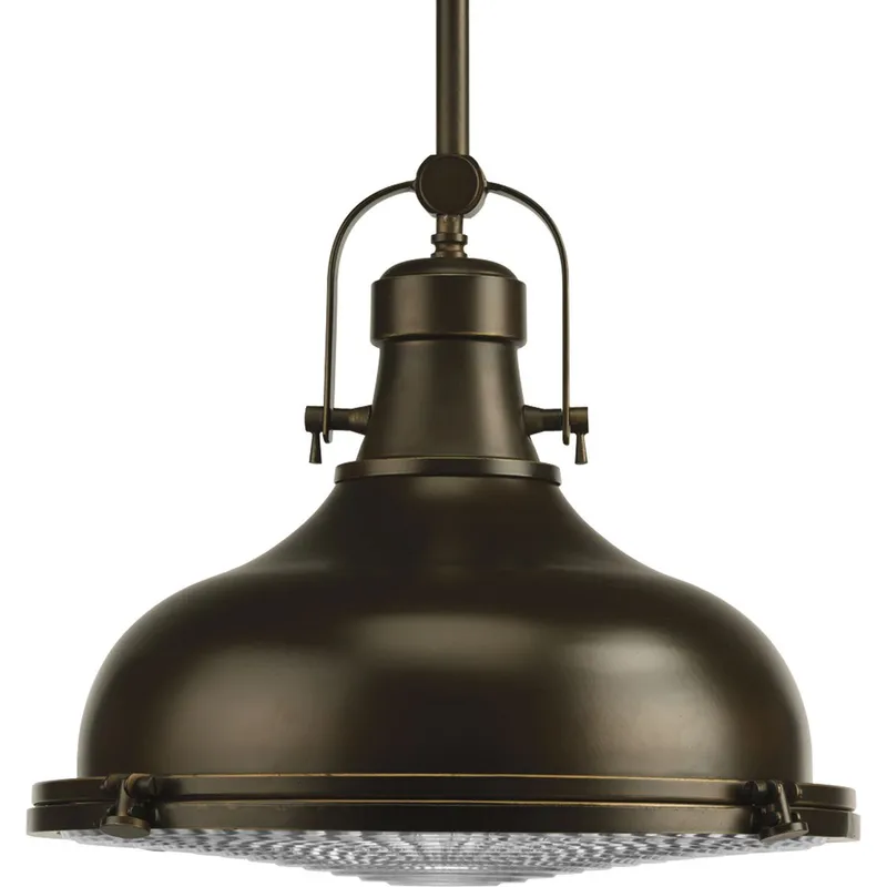 Fresnel Lens Collection One-Light Fresnel Glass Pendant Light — Progress Lighting LED Landscape Lights  