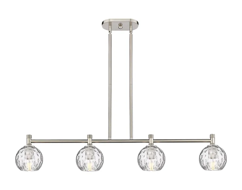 Downtown Urban Island Light Glass Brass — Modern Lights LED Linear Lights  