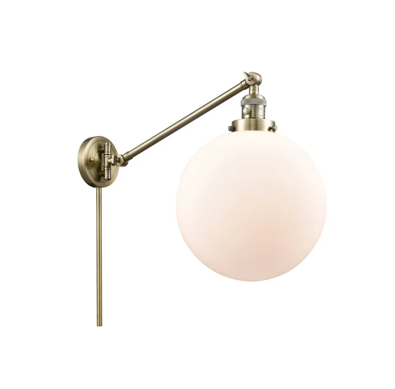 Franklin Restoration Swing Arm Cast Brass 10" — Modern Lights LED Wall Lights  
