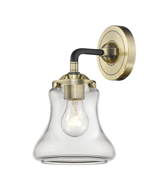 Nouveau Sconce Cast Brass Finish Art Deco — Modern Lights LED Wall Lights  