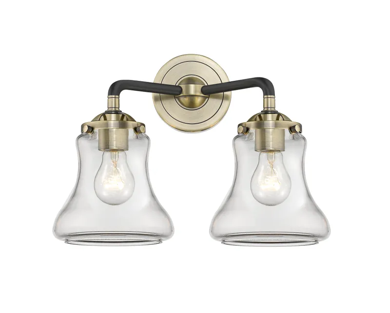 Nouveau Bath Vanity Light Cast Steel Glass — Modern Lights LED Wall Lights  