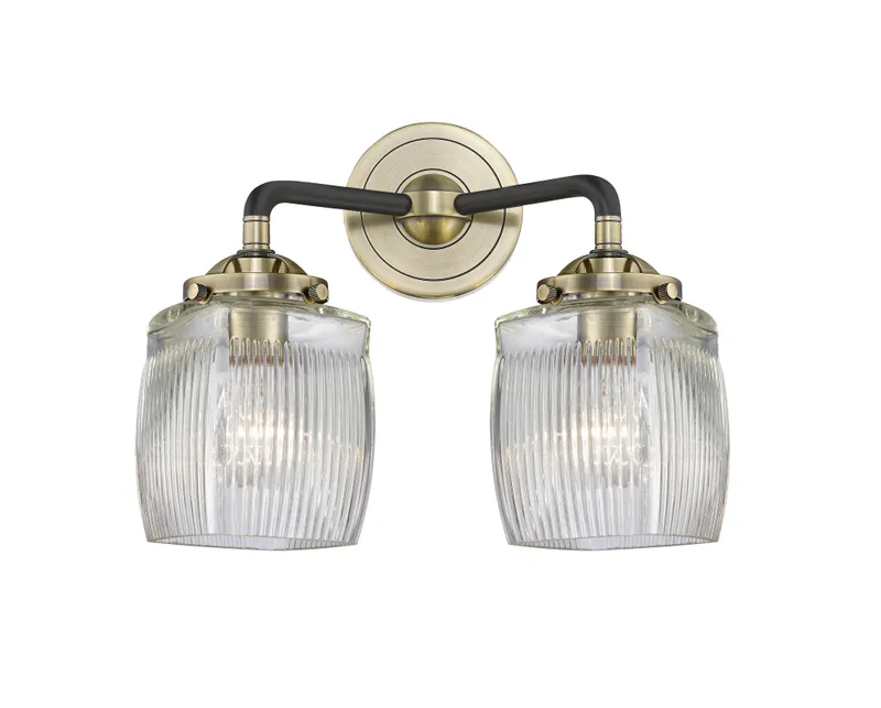 Nouveau Bath Vanity Light 14 Inch Brass — Modern Lights LED Wall Lights  
