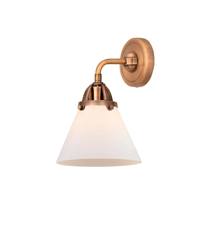 Nouveau 2 Sconce Glass Cast Brass — Modern Lights LED Wall Lights  