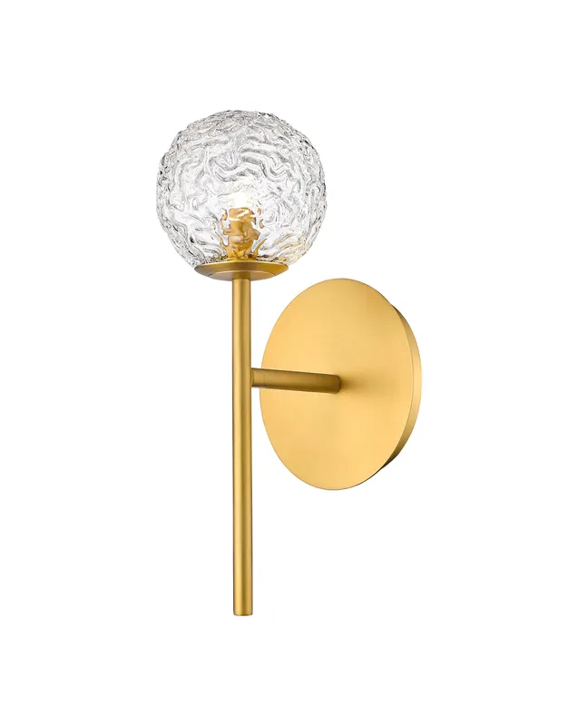 Downtown Urban Sconce Glass Steel 12.75 Inch — Modern Lights LED Wall Lights  