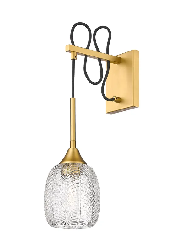 Downtown Urban Sconce Glass Steel Dimmable — Modern Lights LED Wall Lights  