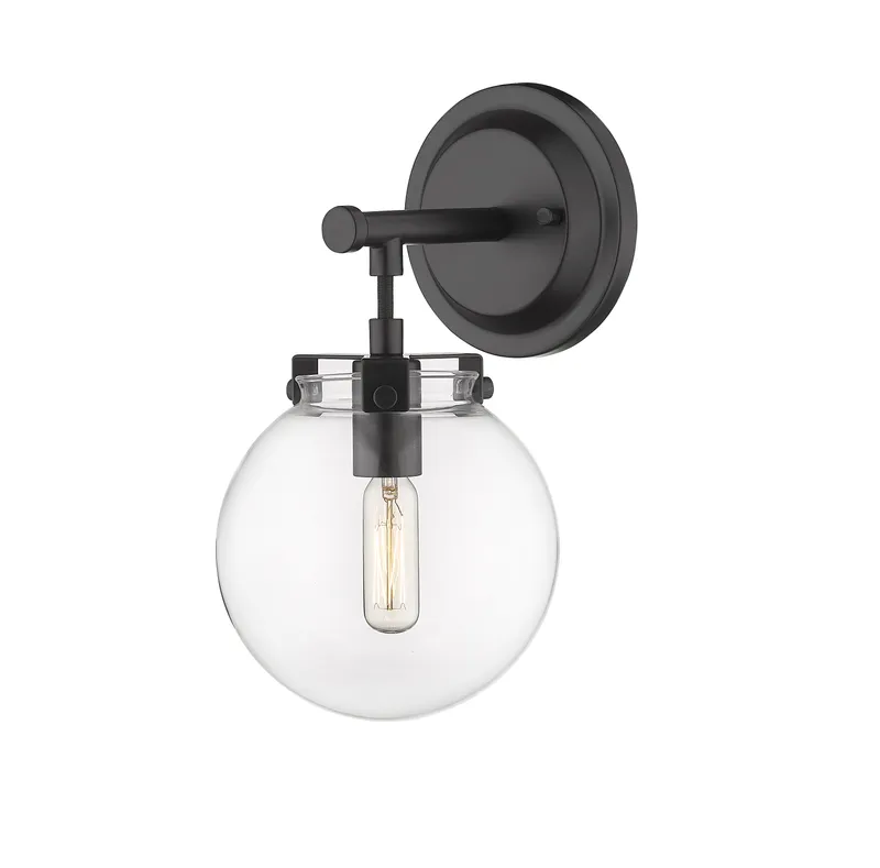 Auralume Bath Vanity Light Glass Brass — Modern Lights LED Wall Lights  