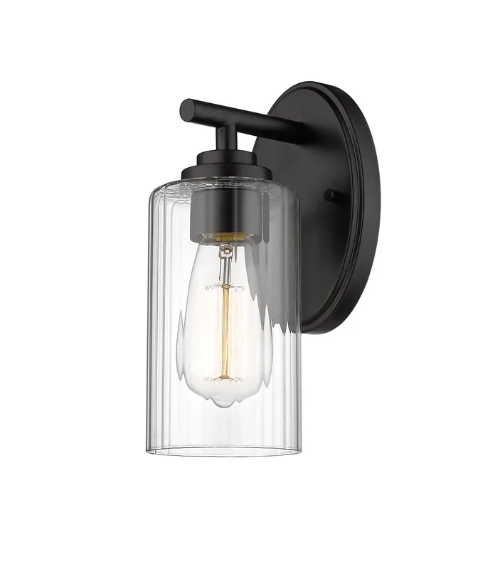Auralume Bath Vanity Light Cast Brass Glass — Modern Lights LED Wall Lights  