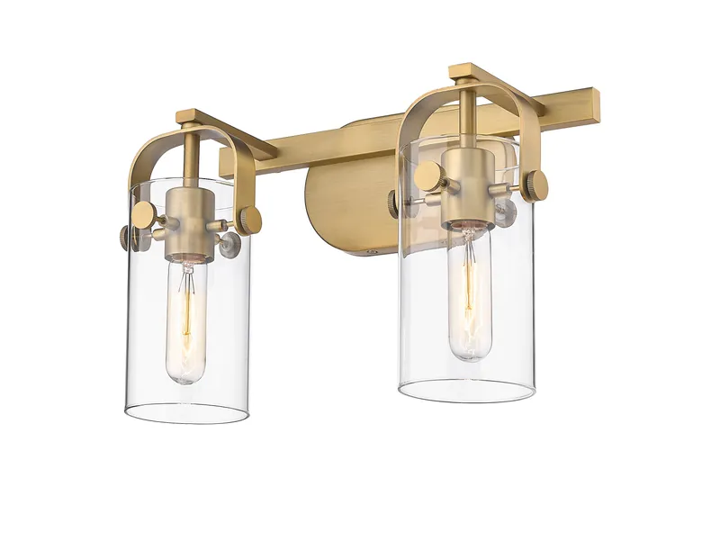Downtown Urban Bath Vanity Light Brass Glass — Modern Lights LED Wall Lights  