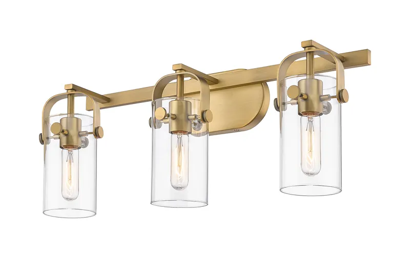 Downtown Urban Bath Vanity Glass Brass — Modern Lights LED Wall Lights  