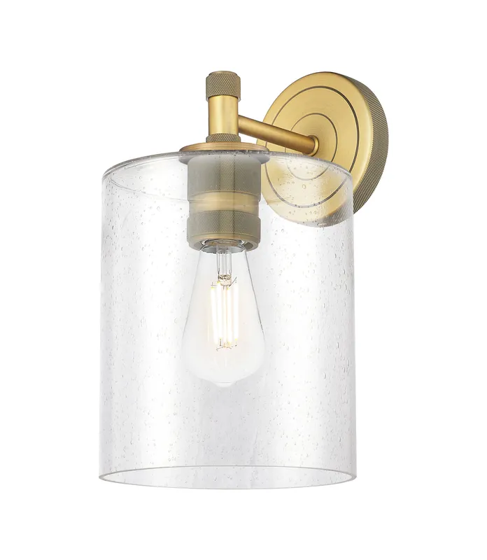 Downtown Urban Sconce Cast Brass Glass Steel — Modern Lights LED Wall Lights  