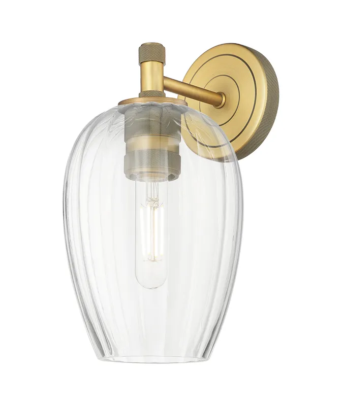 Downtown Urban Sconce Brass Finish Glass — Modern Lights LED Wall Lights  