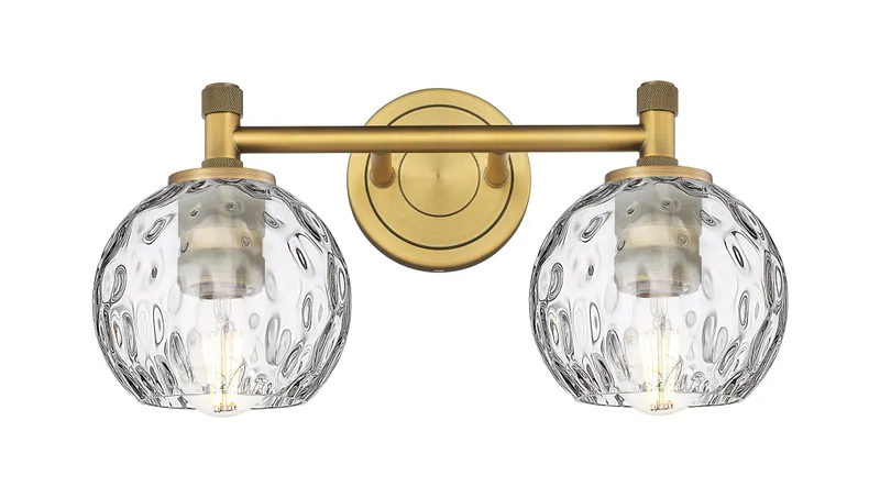 Downtown Urban Bath Vanity Light Glass Brass — Modern Lights LED Wall Lights  