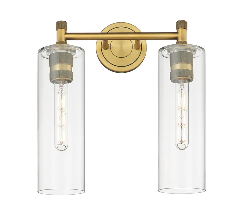 Downtown Urban Bath Vanity Cast Brass Fixture — Modern Lights LED Wall Lights  