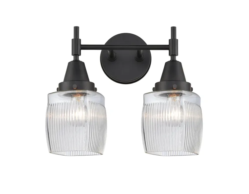 Caden Bath Vanity Light Glass Steel 13 Inch — Modern Lights LED Wall Lights  
