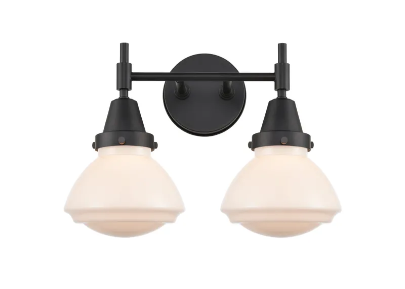Caden Bath Vanity Light Steel Glass 15.75" — Modern Lights LED Wall Lights  