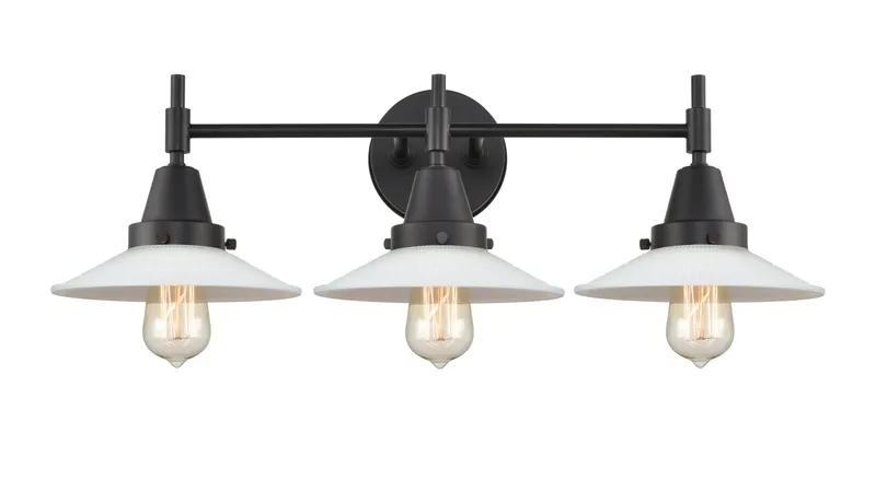 Caden Bath Vanity Light Glass Steel 27 Inch — Modern Lights LED Wall Lights  