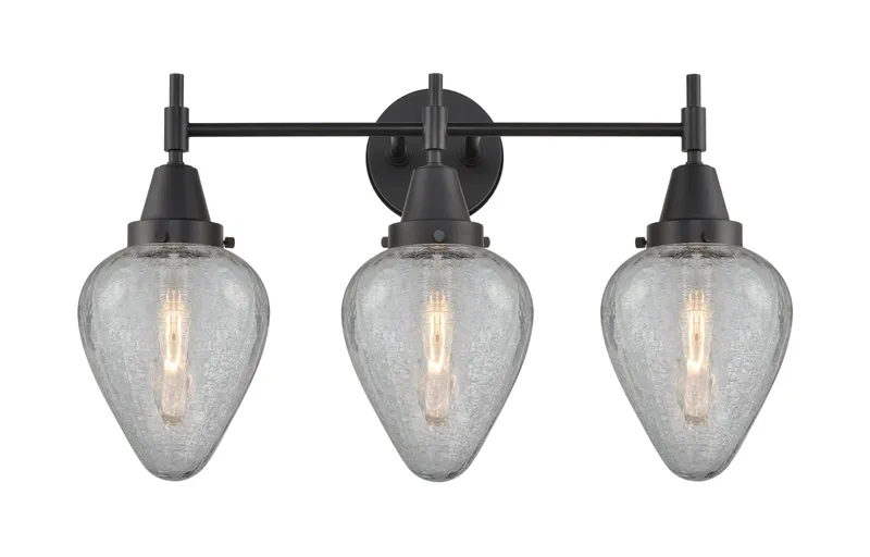 Caden Bath Vanity Light Steel Glass 24.25 — Modern Lights LED Wall Lights  
