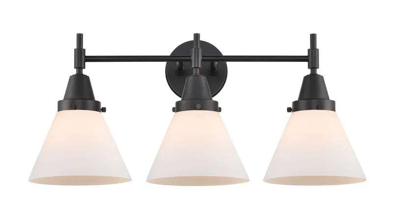 Caden Bath Vanity Light Glass Steel 25.75 Inch — Modern Lights LED Wall Lights  