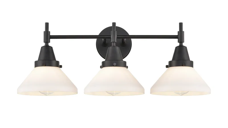 Caden Bath Vanity Light Dimmable Glass Steel — Modern Lights LED Wall Lights  