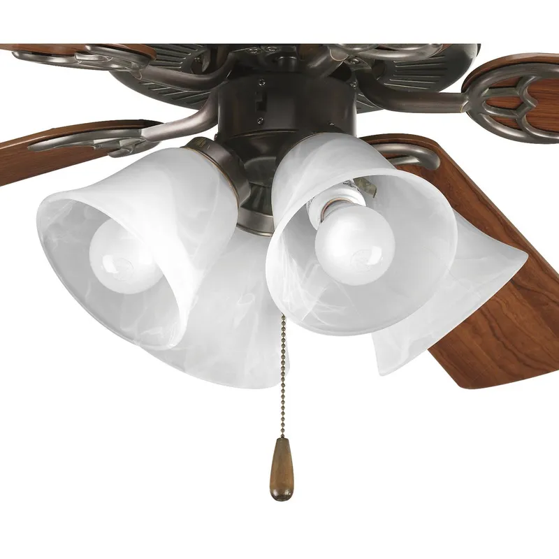 AirPro Collection Four-Light Ceiling Fan Light P2610-xxWB — Progress Lighting LED Post Top Lights  