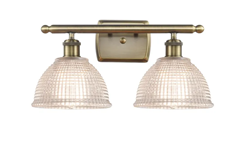 Ballston Bath Vanity Cast Brass Glass Steel — Modern Lights LED Wall Lights  