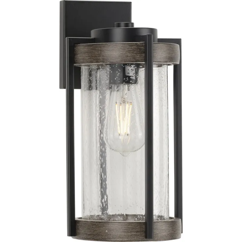 Whitmire Collection One-Light with Clear Seeded Glass Outdoor Wall Lantern Light — Progress Lighting LED Wall Lights  